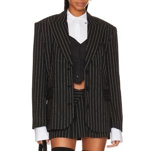 *SOLD* LOBA by Cindy Kimberly Mireya Oversized Blazer in Black & White